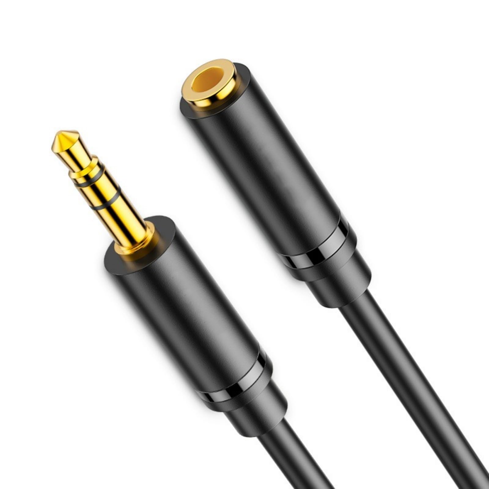 Sisyeuo Headphone Extension Cable 3.5mm Stereo Male to Female Connection Durability Enhances Auditory HiFi Sound Cable