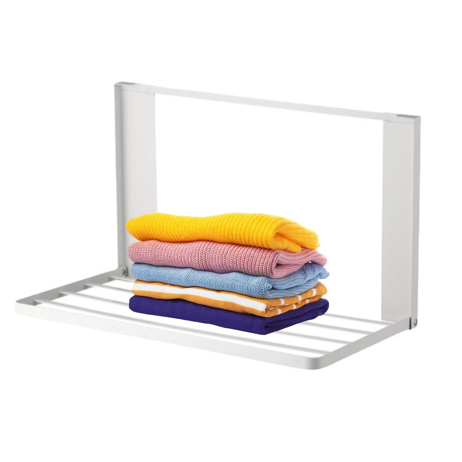 Mensole magnetiche per frigorifero,Organizer magnetico per frigorifero | Mensole da parete pieghevoli rustiche per bagno, camera da letto, soggiorno, cucina Tsuchiya