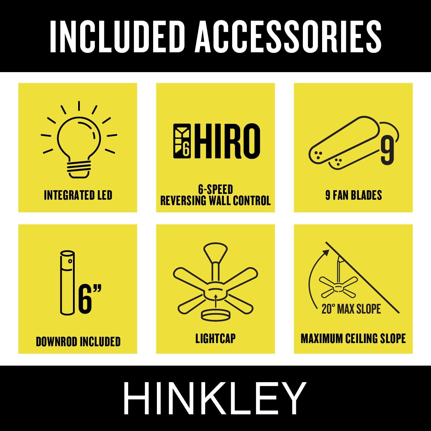 Hinkley Turbine 80" Indoor/Outdoor Smart LED Ceiling Fan with Remote, Etched Opal Glass, Windmill Style, Integrated LED, Matte Black and Driftwood Composite Fan Blades