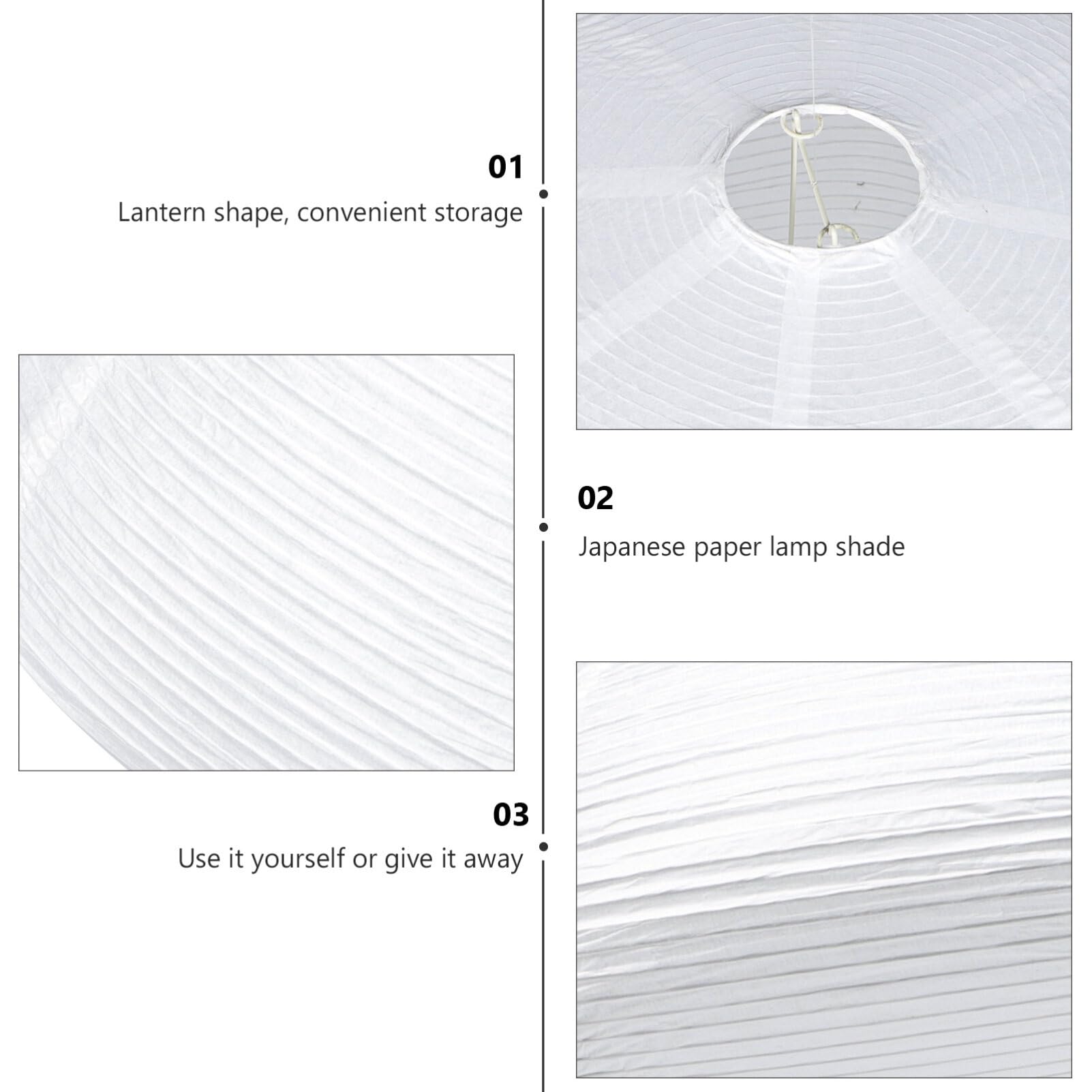 HOMSFOU Pantalla De Lámpara Colgante Japonesa De Papel De Arroz 19.68X19.68X7.87In Cubierta De Lámpara De Techo Para Decoración De Iluminación De Interior