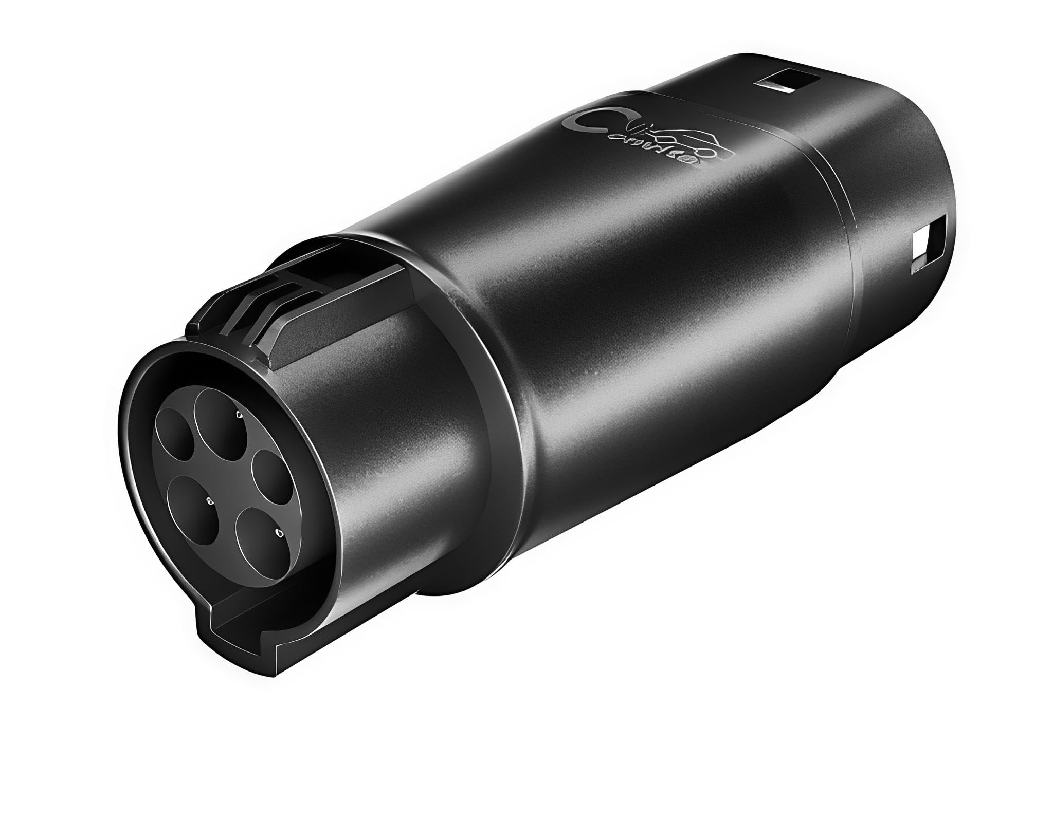 EV Ladekabel Adapter Typ 2 Auf Typ 1 (32A) Mit Anti-Diebstahl-Clip – Für Elektroauto-Ladestationen, IP54, In Tasche