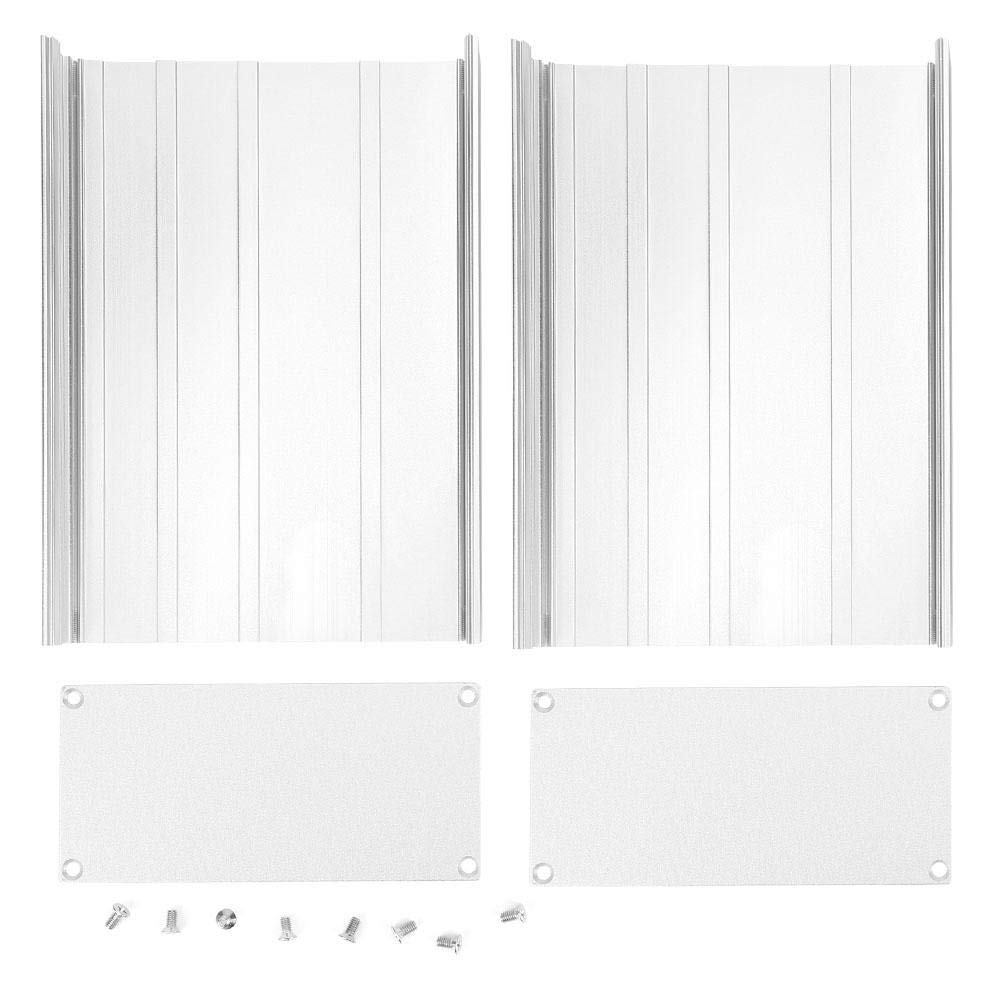 Aluminium-Projektbox, 68 x 145 x 200 mm Gehäuse für elektronische Gehäuse Matte Silver DIY-Gehäuse für elektronische Leiterplattengehäuse