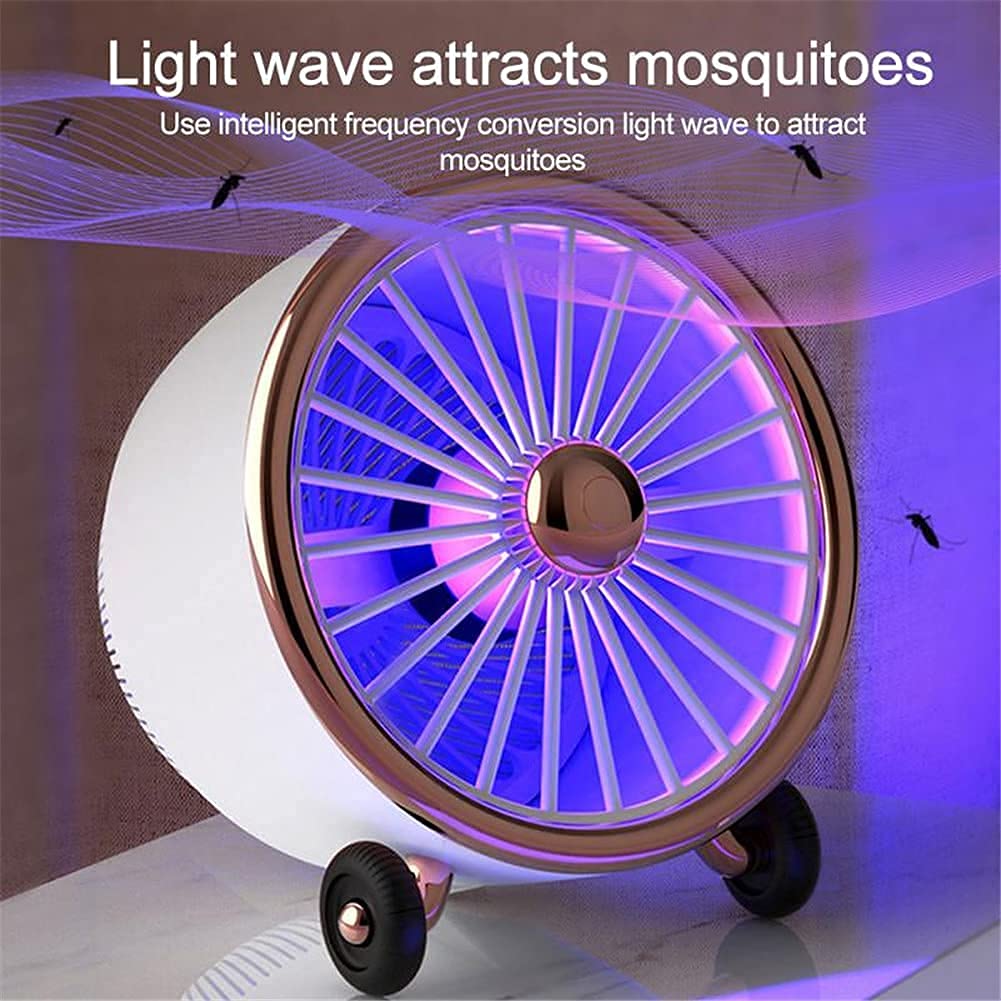 Lampada antizanzare a LED, luce notturna UV, USB Killer Bug, lampada repellente per lanterna con trappola per zanzare per campeggio, camera da letto, cucina, ufficio (rosa)