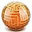 YongnKids Amaze 3D Memory Sequential Maze Ball Puzzle Toy Gifts for Kids Adults - Challenges Game Lover Tiny Balls Brain Teasers Game (Orange)