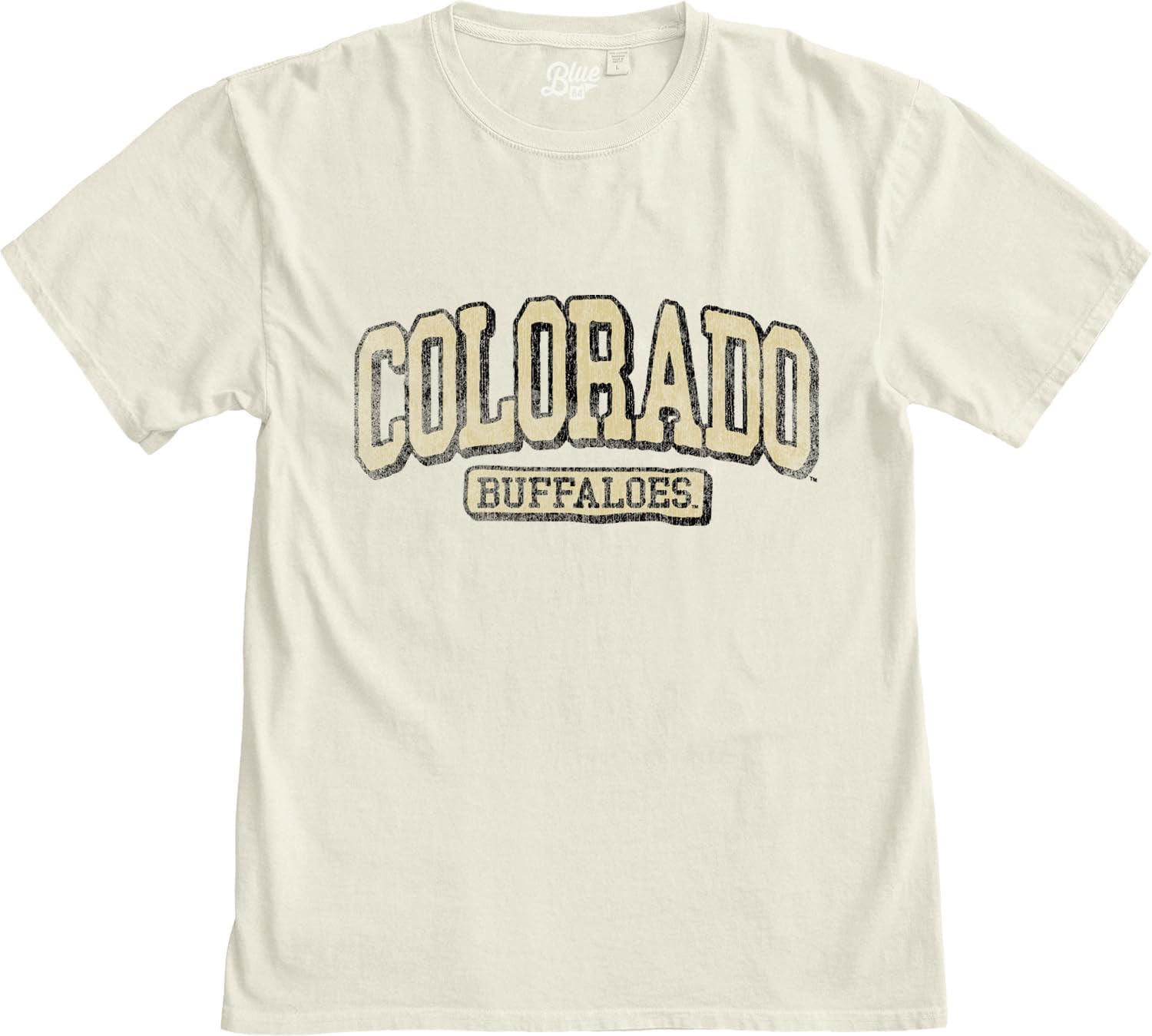 Blue 84 NCAA Unisex-Adult NCAA Officially Licensed T-Shirt Ivory Dyed Ringspun Vintage - Image 4