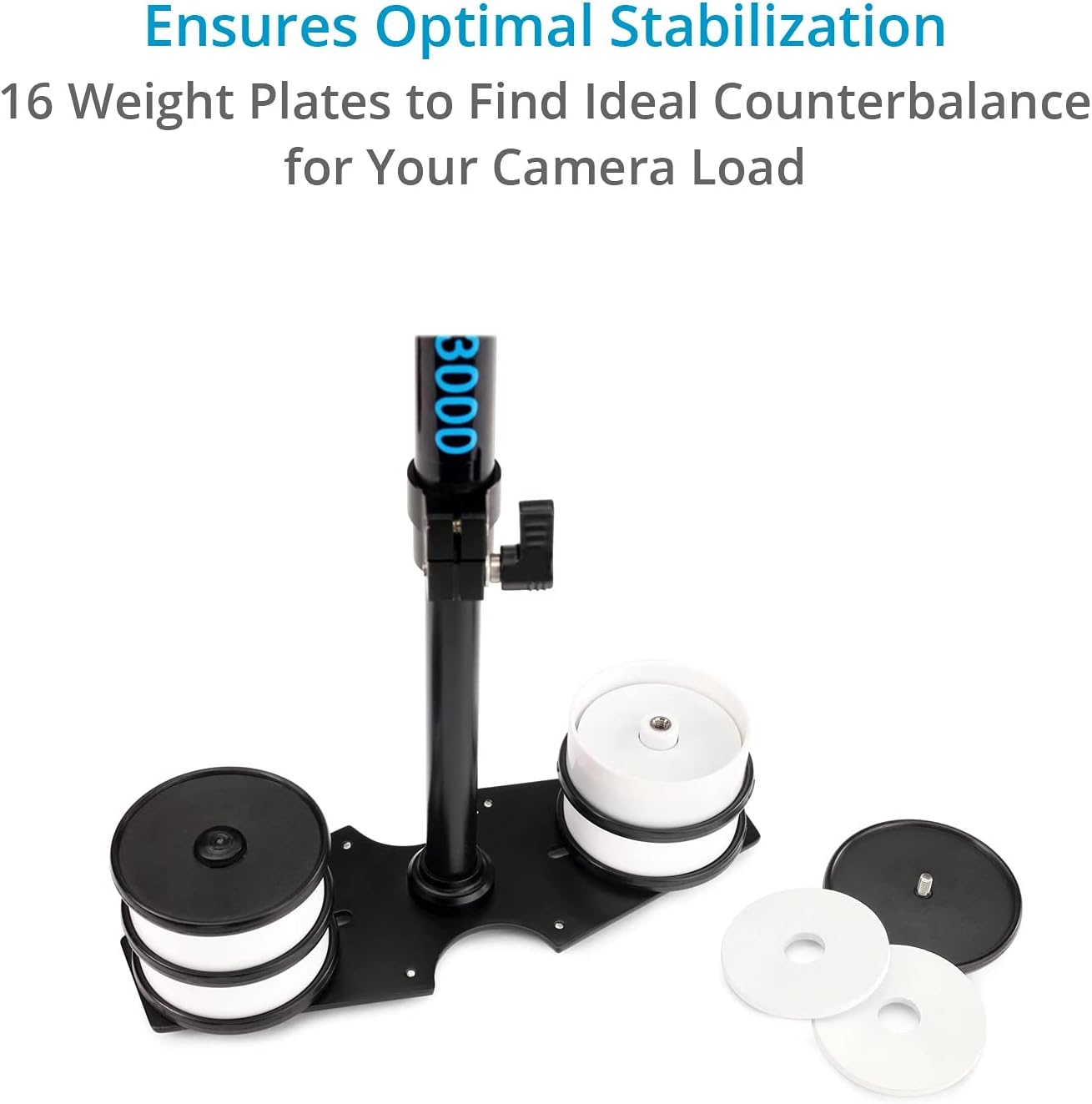 FLYCAM 3000 23”/58cm Professional Handheld Camera Stabilizer. for DSLR Video Camcorders. Payload up to 3.5kg /8lbs.