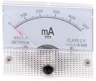New Lon0167 85C1-A 2.5 Accuracy DC 0-500mA Analog Panel Meter Ammeter Amperemeter(85C1-A 2.5 Genauigkeit DC 0-500mA Analoges MessgerÃ¤t Amperemeter