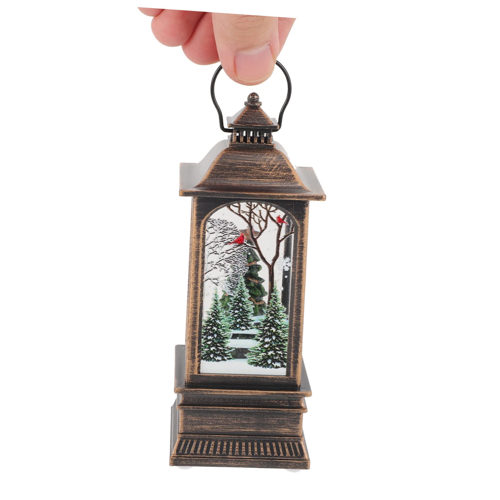 BESTonZON Christmas Eve Decorative Lantern Light Indoor Xmas Handheld Lantern for Party Decoration for Home Office Shop School Creates Festive Atmosphere and Warm Glow