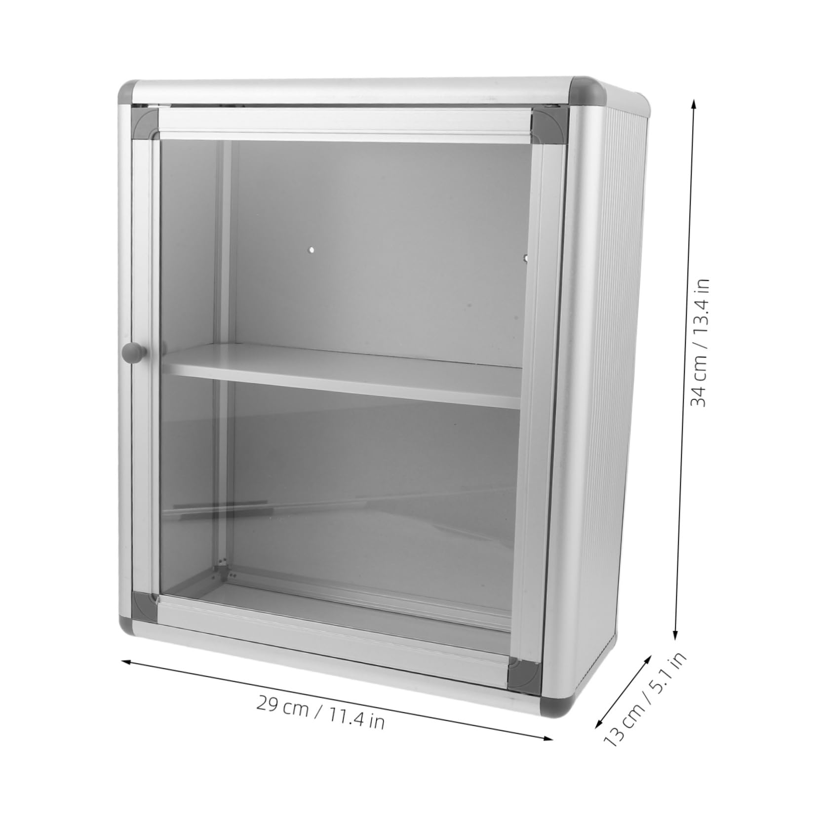 ULTECHNOVO Wall Mounted Medicine Storage Box Organizer with Transparent Window Space Efficient Hanging Medical Cabinet for Emergency Aid And in Banks Offices And Bathrooms