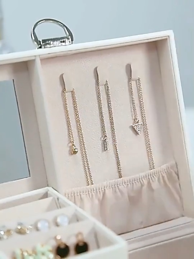 Watch Jewelry Box Jewelry Chests 3-Tier PU Leather Jewelry Case on ...