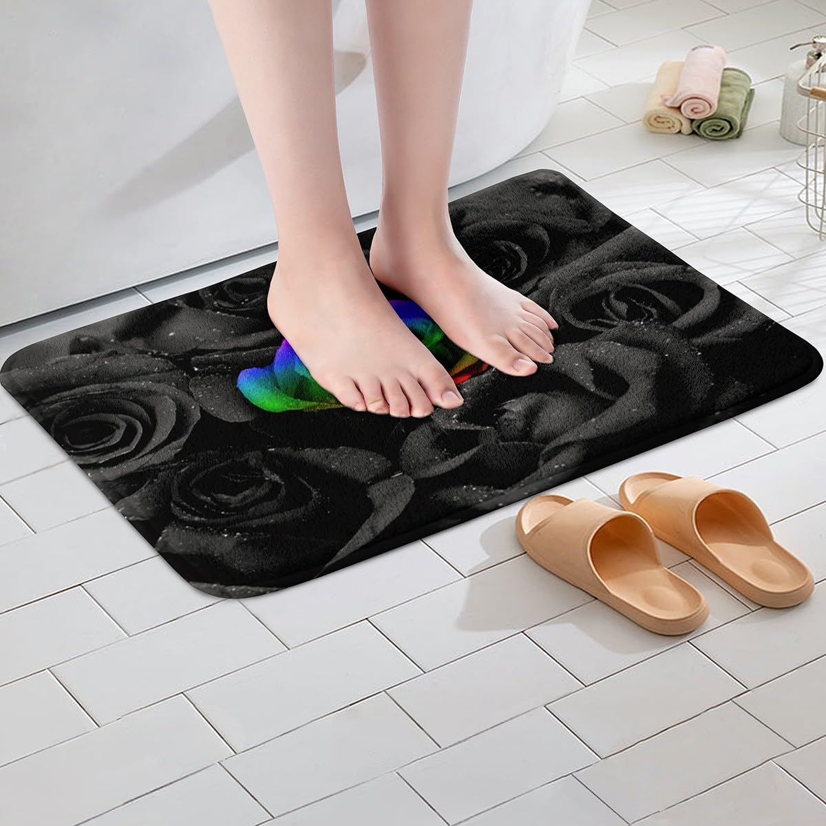 Loussiesd Alfombras De Baño Para Niños, 16 X 24 Pulgadas, Diseño De