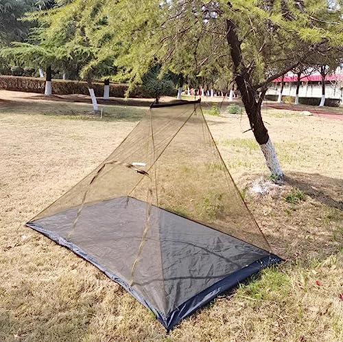 Zanzariera triangolare portatile per esterni, anti-insetto a prova di umidità, tenda a rete a rete, gazebo da campeggio patio copertura a rete per insetti