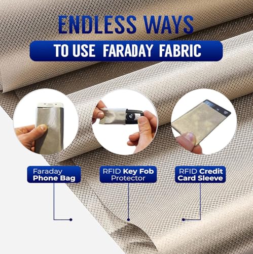 Matériau de blindage RFID et Faraday pour rideaux et couvertures - 6