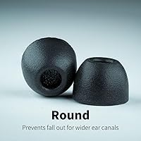 Vista 2 de Comply 500 Core Series Puntas de repuesto de espuma viscoelástica para IEM de Comply para KZ, Moondrop, FiiO Sennheiser y más Aislamiento
