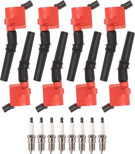 ENA Juego de 8 bobinas de encendido directo y bujías platino compatibles con Ford Mercury E-150 Grand Marquis Ford Crown Victoria 4.6L V8 repuesto