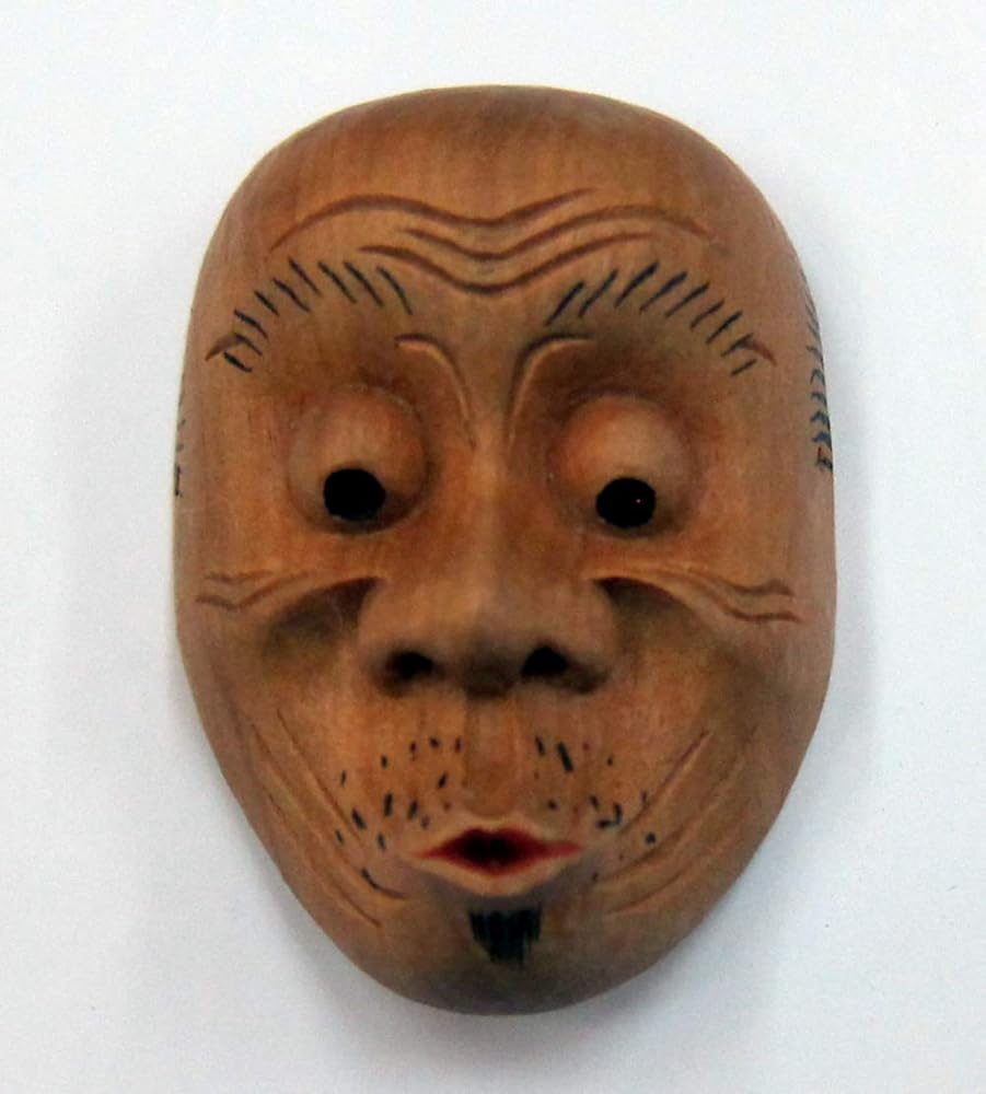 Amazon | 帯留◇能面師 長澤草春作◇能面形帯留【うそふき】 共箱