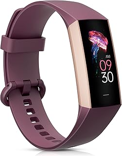 Fitness Tracker with Step Counter/Calories/Stopwatch, Activity Tracker, Health Tracker with Heart Rate Monitor, Sleep Tracker,1.10''AMOLED Touch Color Screen, Pedometer Watch for Women Men Kids