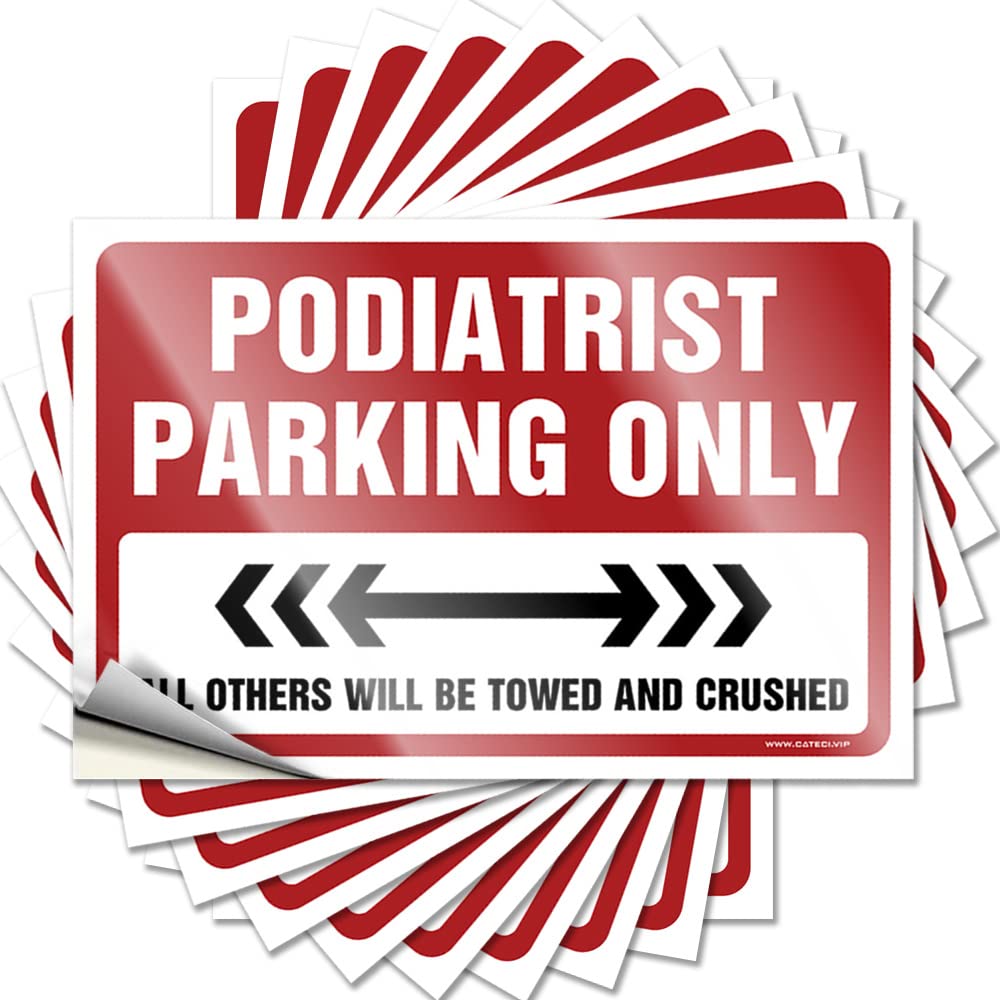 Fzfn Colour Quote Stitch | Spring Cover Podiatrist Parking Only For Double(8X12cm)