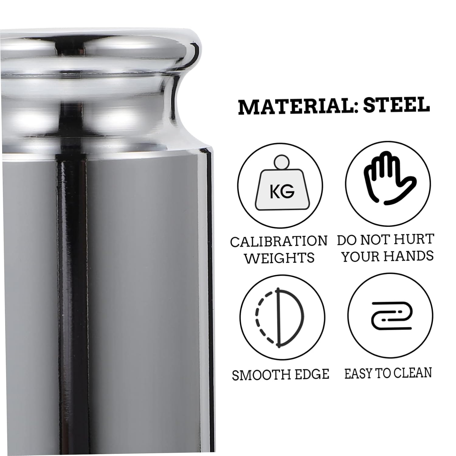 Precision Calibration Weights Chrome Plated Scale Balance Easy to Carry Clean