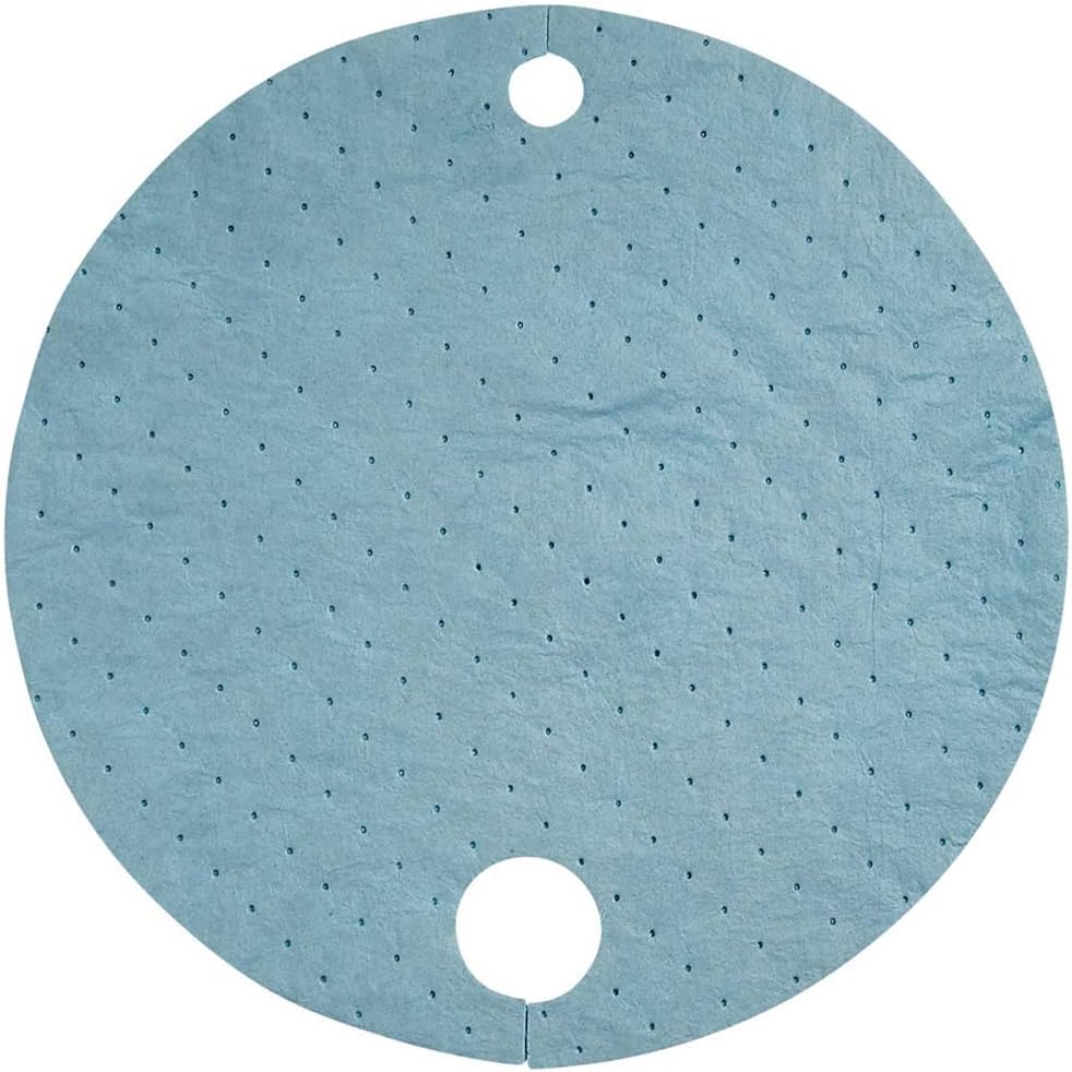 SpillTech BTOP Polypropylene Oil-Only Drum Top Pad 23 Diameter Blue (Pack of 25)