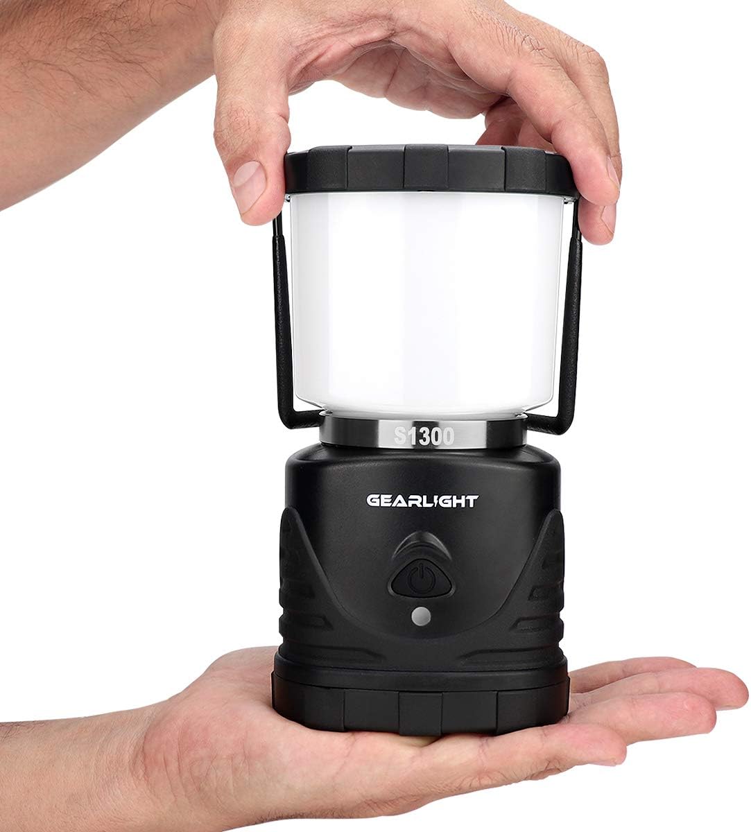 GearLight LED Camping Lantern S1300 - Up to 72 Hours Battery Powered Light - Outdoor, Camp, Tent, Hurricane, and Emergency Lanterns