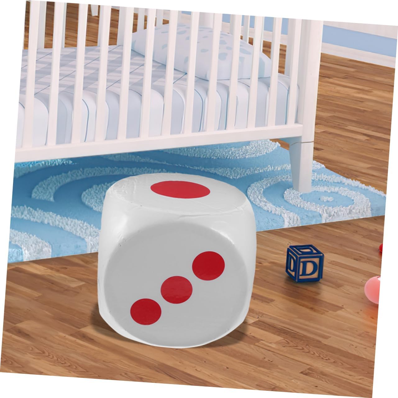 YARNOW Oversized Foam Dice for Classroom Activities and Party Games Jumbo Eva Dice for Fun Play and Lightweight for Raffles and Family Board Games White Color