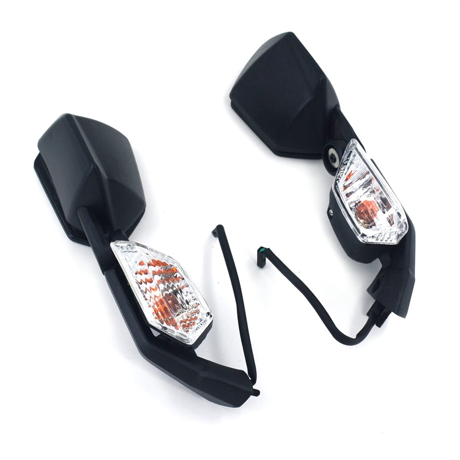 PSLER Basi Porta Specchietti Per Moto - Compatibili Kawasaki ZX6R 2005-2008 E ZX10R 2004-2007 - Tappi Decorativi Rossi In Alluminio