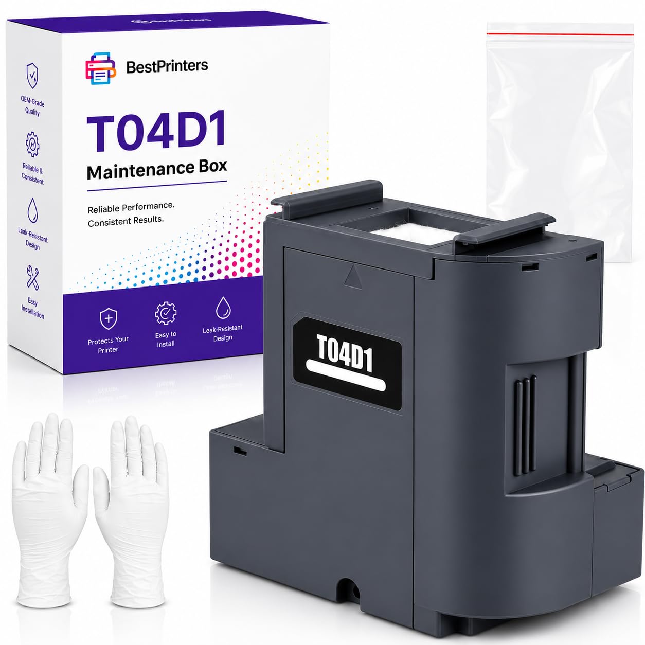 トナー1 T04D1 Maintenance Box for Epson EcoTank, Workforce and XP Printers