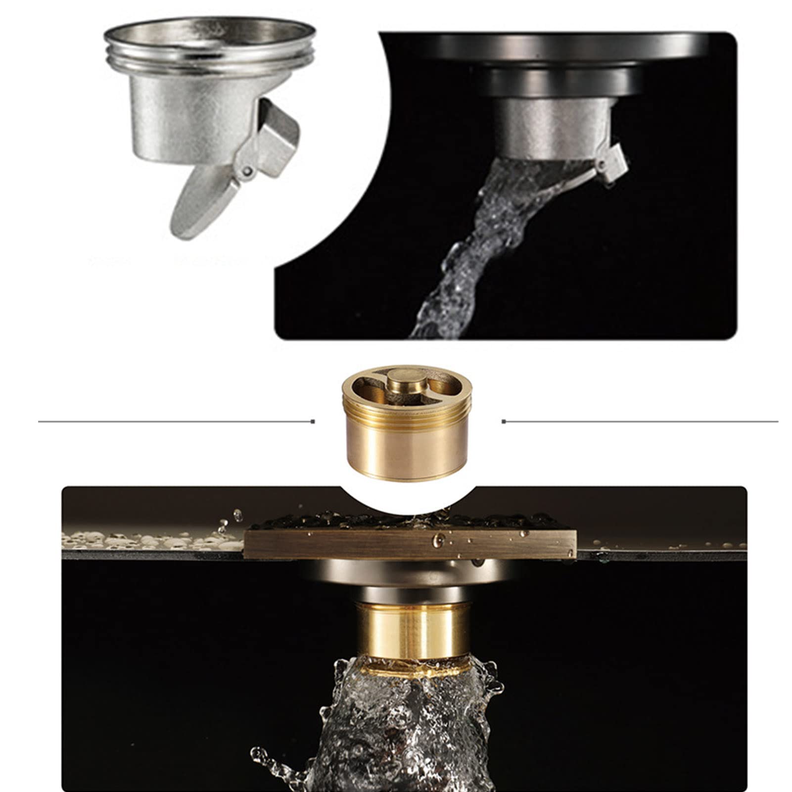 Múltiples Modelos De Desagüe De Piso De Baño De Color Rosa, Desagüe De Piso De Ducha Cuadrado De Latón, Antiolor Anti-Obstrucción, para Cocina, Baño