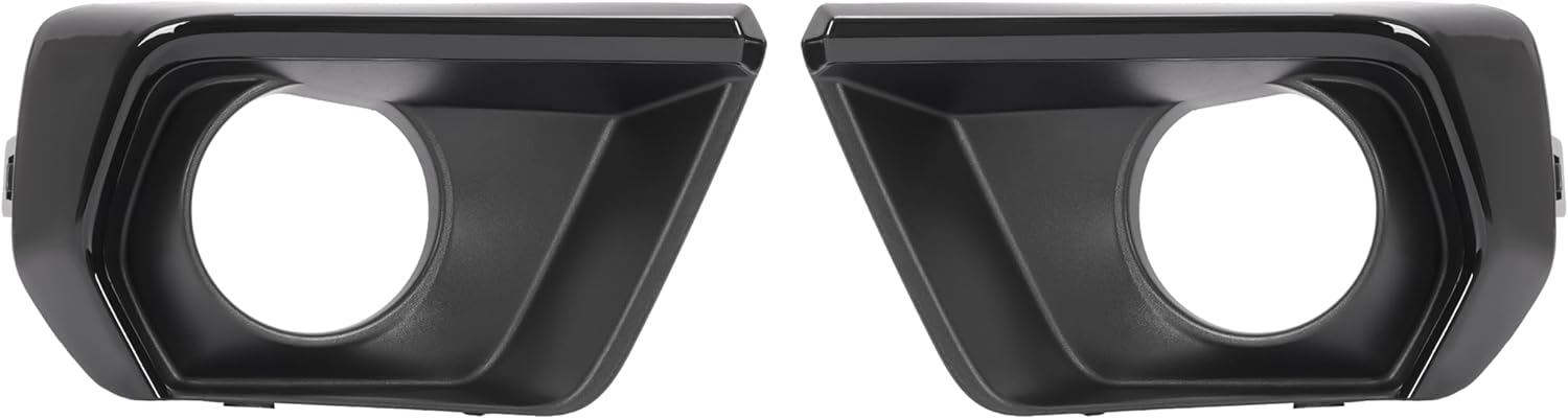 HECASA Fog Light+Fog Light Bezel Compatible with 2021-2022 Chevrolet Chevy Colorado W/Bulb Bumper Driving Fog Lamps Black Fog Lamp Cover Replacement for 15839896 GM2590104 84750570 84750569 Black Trim