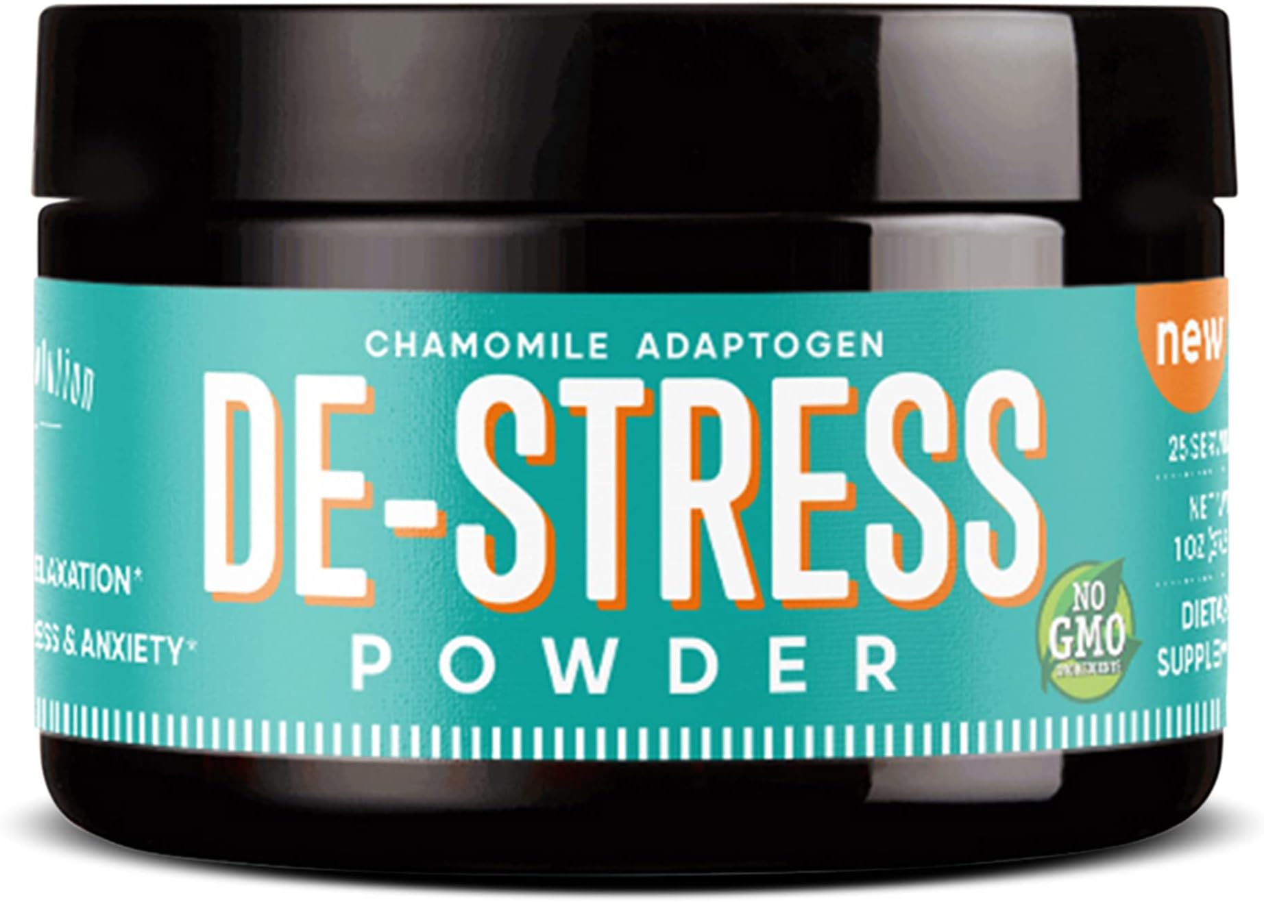 De-Stress Powder, Adaptogen-Based Calming Formula with Ashwagandha Powder & L Theanine, for Reliable Mood Support, Supports Natural Calm & Mood Boost, 25 Servings, 4oz - Bohemian Revolution