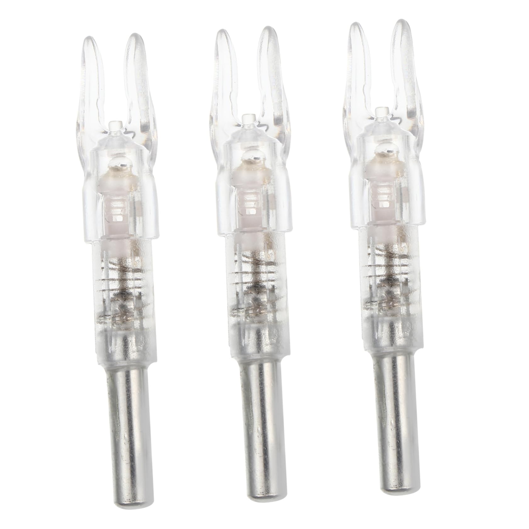 Kisangel 3 Pack Led Lighted Arrow Nocks Easy Install Arrow Tails Accessories