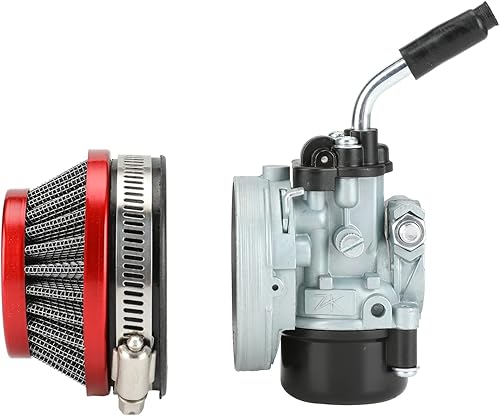 Vista 15 de YOXUFA Conjunto de carburador de 2 tiempos de 80 cc para motor de 100 cc, 49 cc, 50 cc, 66 cc, motor motorizado, motocicleta, bicicleta, motor