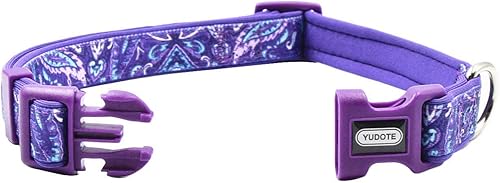 Miniatura 9 de Collar de perro con patrón de leopardo, nailon ajustable y cinta para perros medianos (M, leopardo rosa)