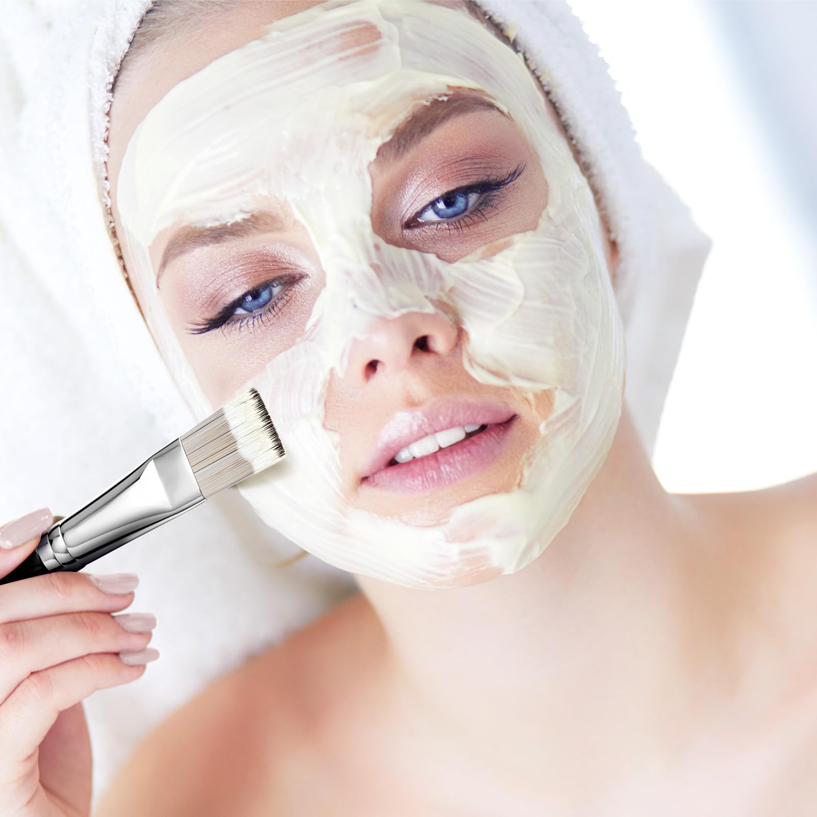 EIGSHOW Pennello per maschera, Applicazione maschera viso premium, Strumenti cosmetici professionali per lozione per il corpo, Fango, Argilla, Maschera mista al carbone(F653G)