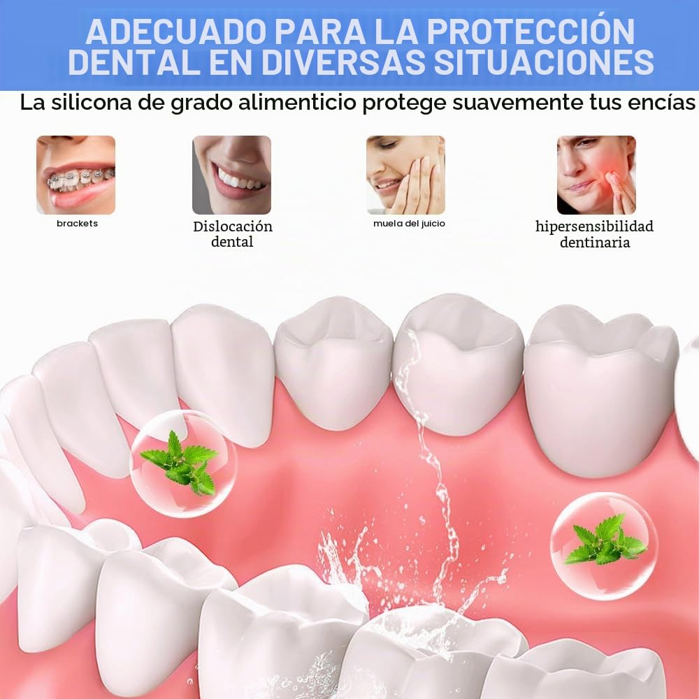 Cepillo de Dientes Ultrasónico Automático, Cepillo de Dientes Eléctrico Ultrasónico Automático de 360° en Silicona Forma de U, 3 Niveles de Intensidad, 45 S Temporizador, IPX7 Impermeable