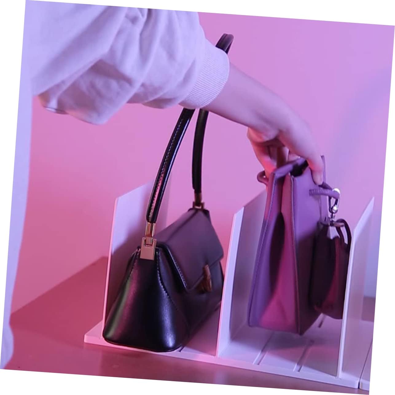 Closet Shelf Dividers Wire Shelving Space Saver Plastic Easy to Adjust Dividers