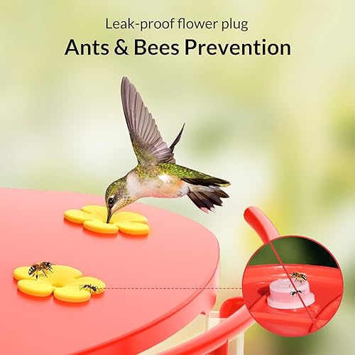 Miniatura 6 de NETVUE Birdfy Cámara con cámara Birdfy Hummee, alimentador inteligente para pájaros con cámara, videos de aves de captura automática y observación