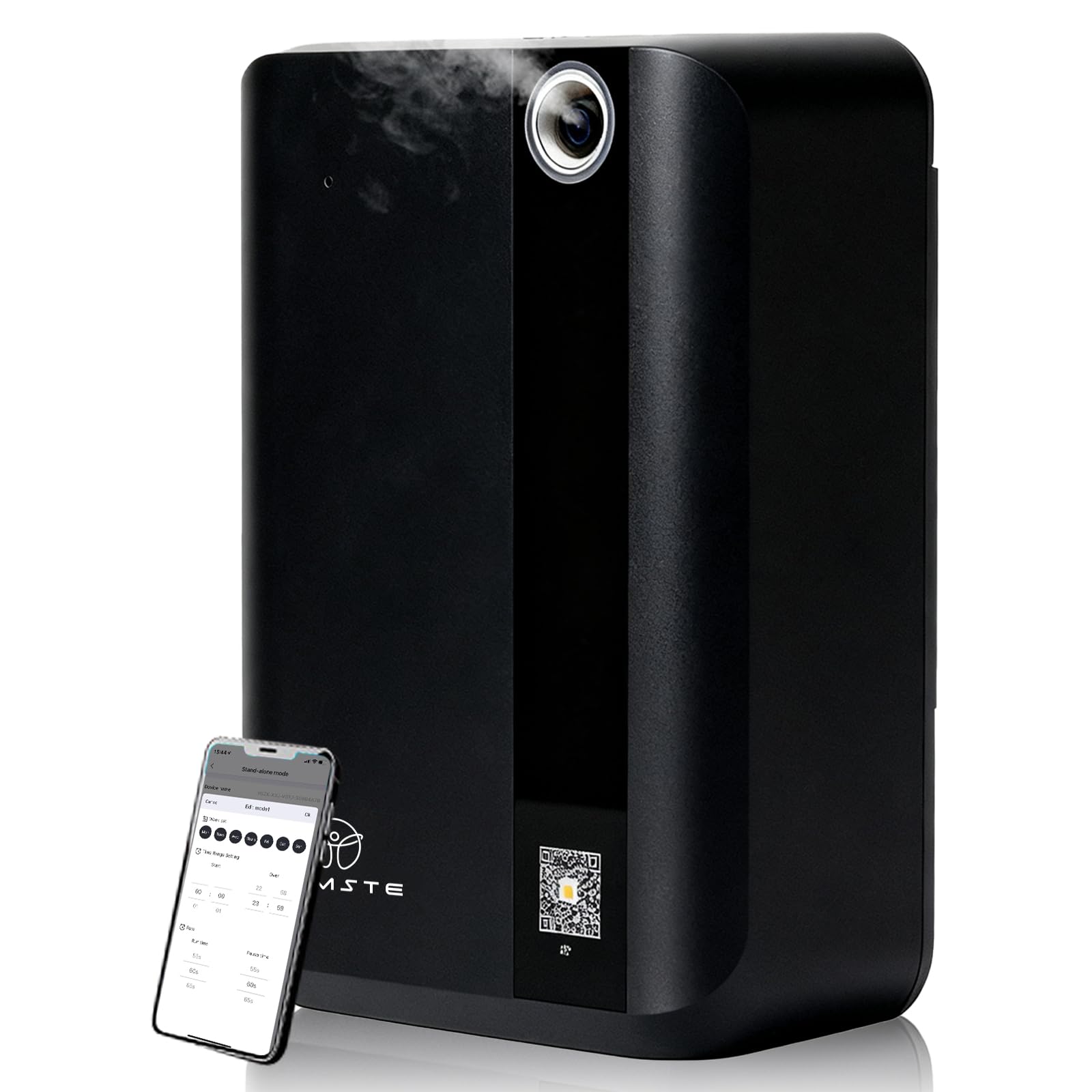 NAMSTE Smart Aroma Diffuser, Scented Diffusers, Bluetooth APP Control 500ml Aroma Scent Diffuser with Cold Air Technology Waterless Aromatherapy Diffuser Cover up to 1500m³ for Home (Black)