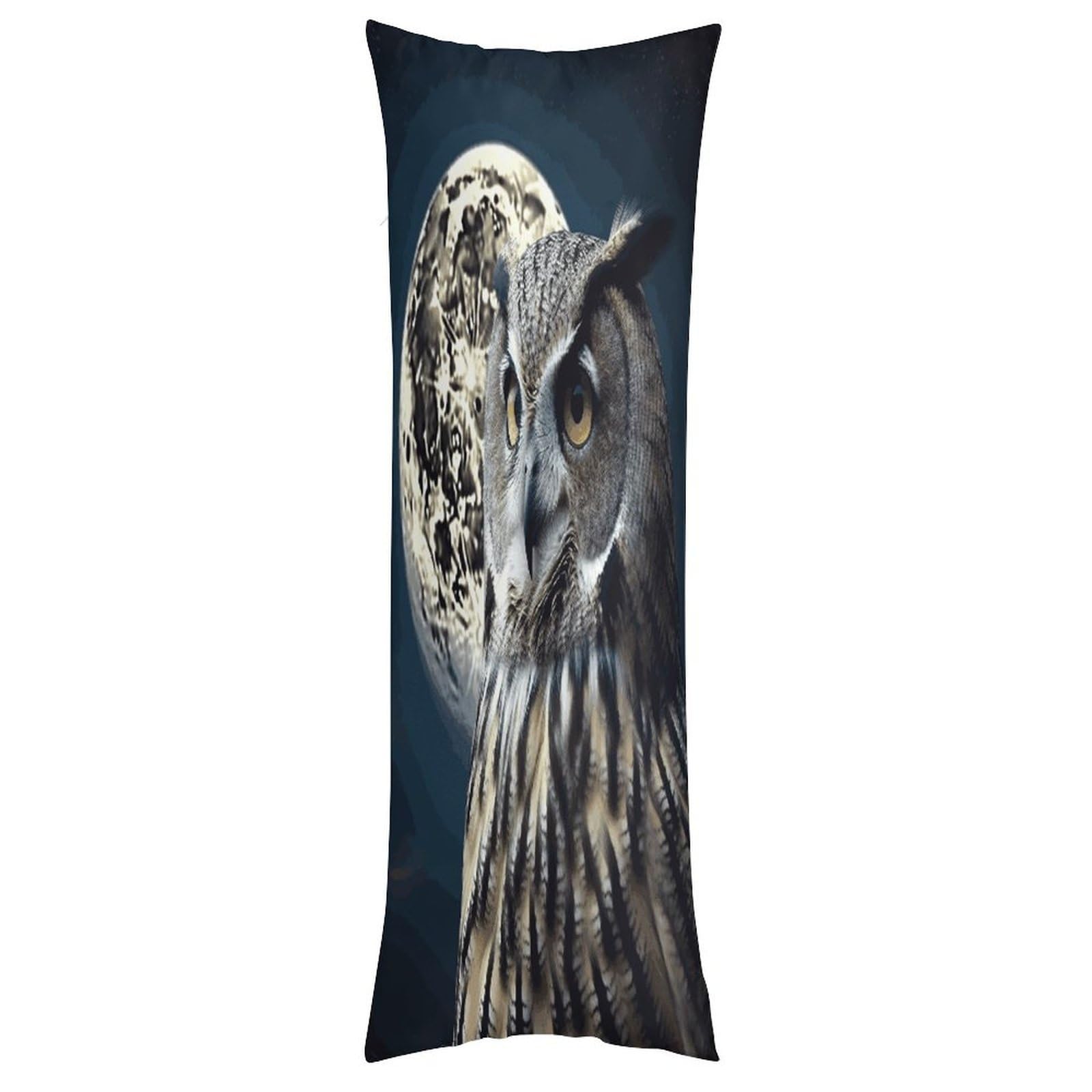FekiLoot Owl and Moon Throw Pillow Cover Soft Pillowcase with Hidden Zipper Lumbar Decorative Throw Pillow Covers Luxury Cozy Pillows Shams Rectangle Cushion Cases
