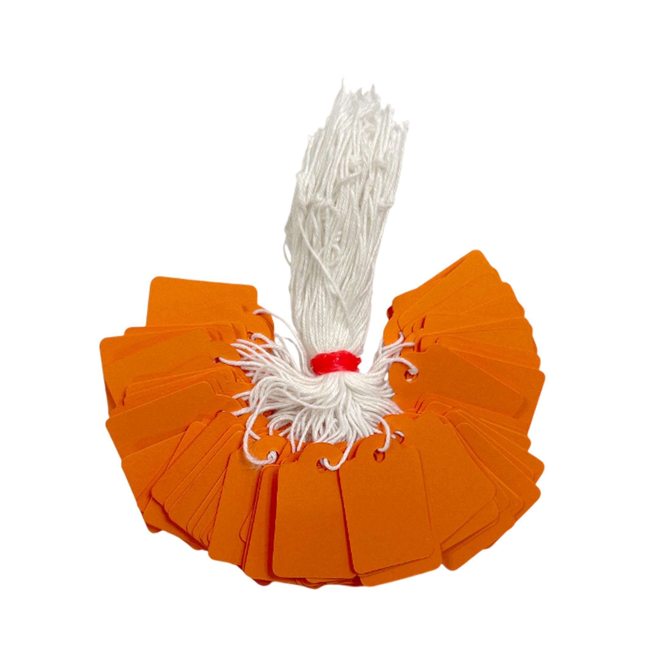 Pack of 600 Medium Orange Strung Tags Price Tickets 25 x 39mm
