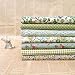 Omkuwl Serie Verde 7pcs / Set Paquetes de Tela Flor Tela de...