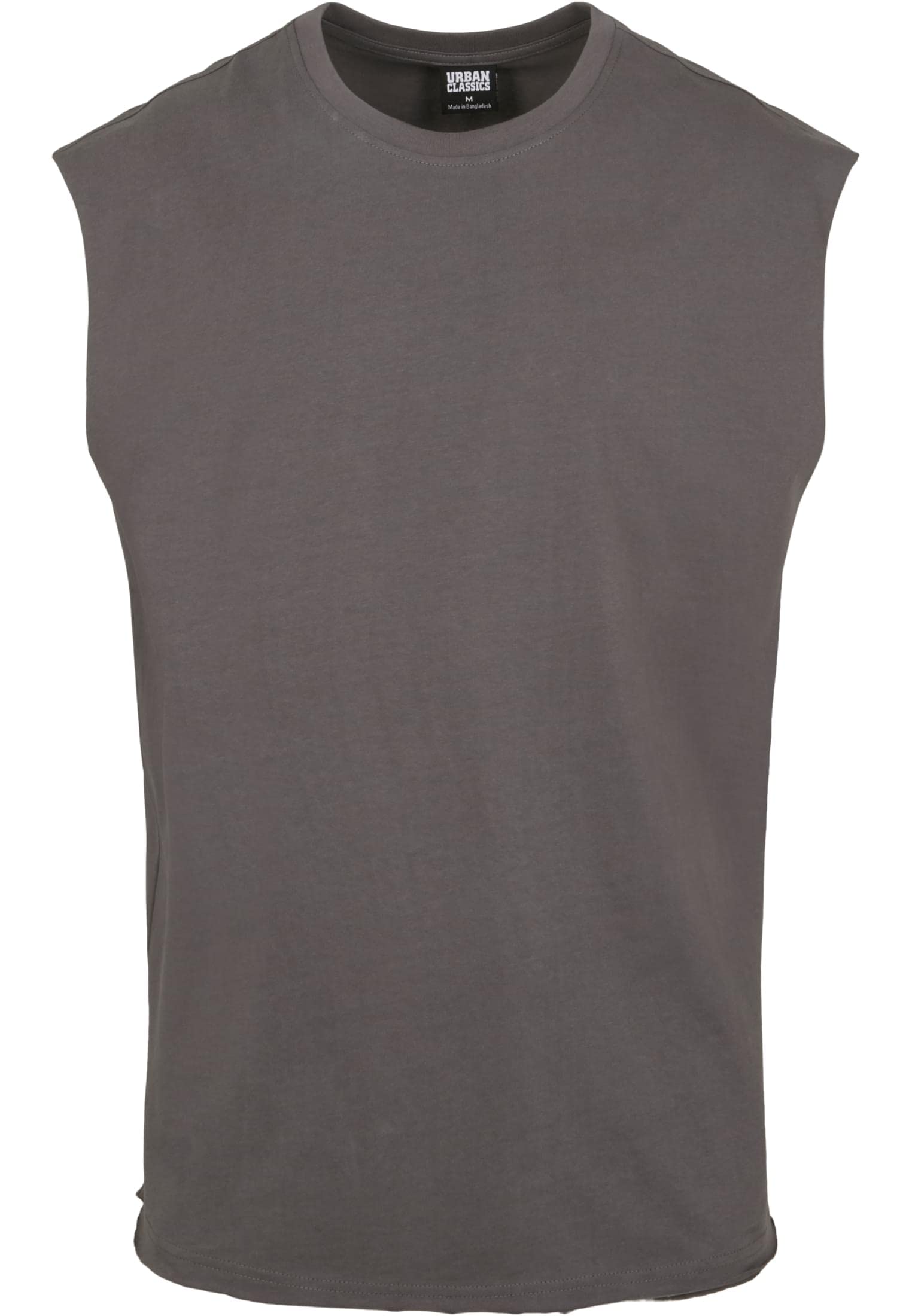 Urban Classics Herren T-Shirt Open Edge Sleeveless Tee, ärmelloses T-Shirt für Männer, Rundhals, Baumwolle, erhältlich in vielen Farben, Größen XS-5XL