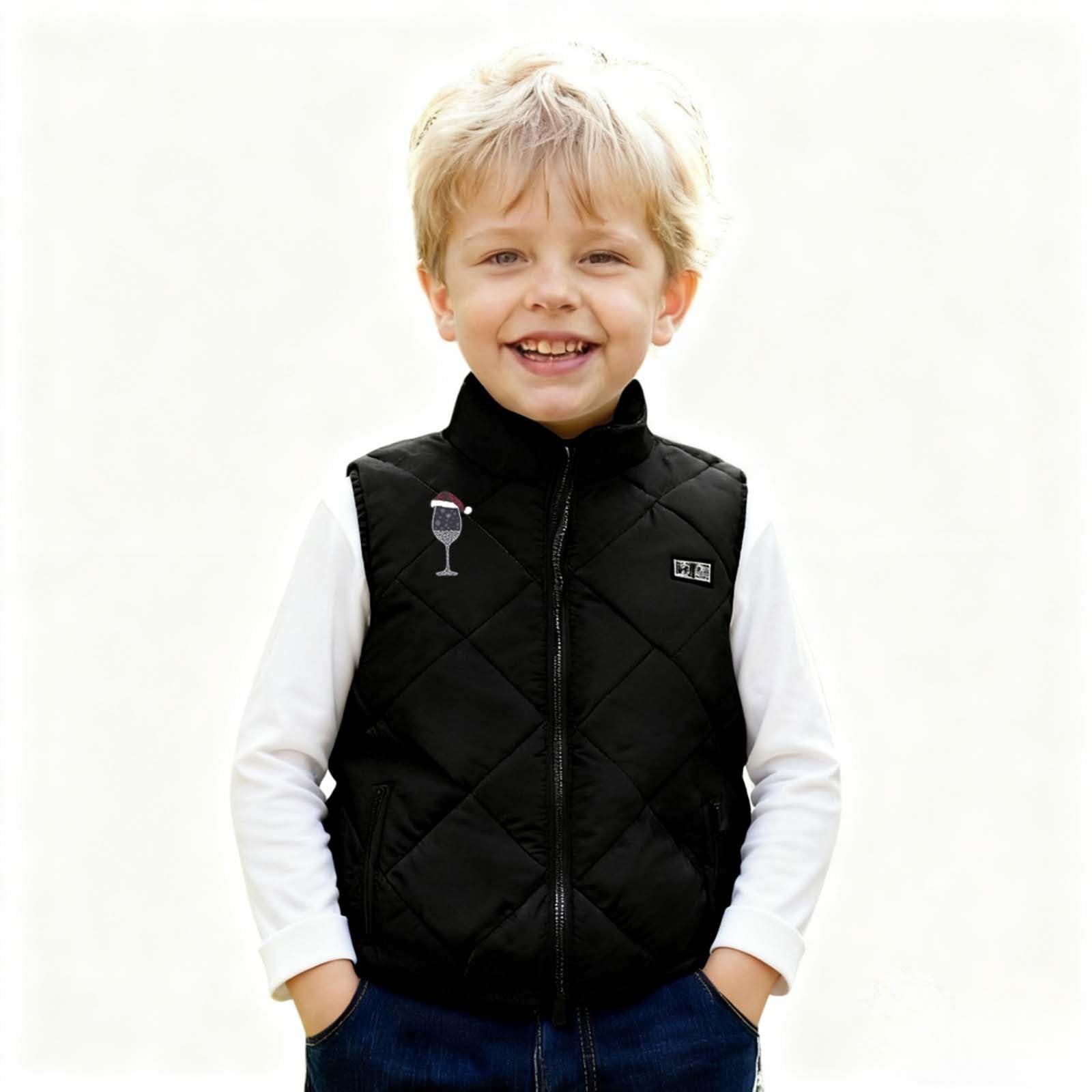 Gilet chauffant pour garçons 2026 - Vêtement d'hiver intelligent - Chargement USB - Veste chaude sans manches pour enfants par temps froid (2)