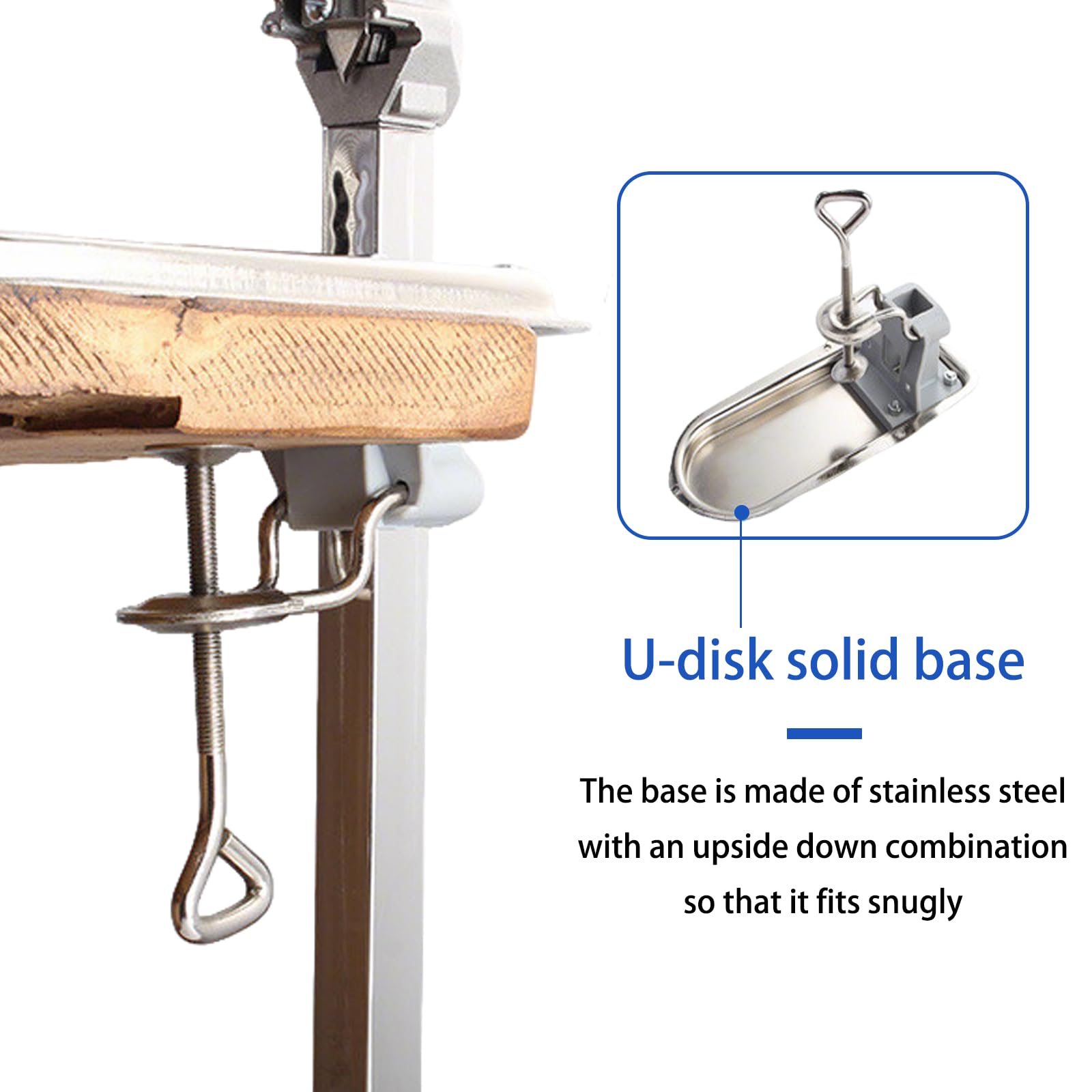 Abrelatas profesional de alta resistencia, manual de acero inoxidable para latas altas, base de acero duradera para uso industrial. plata 75cm/29.5in