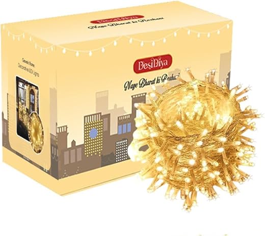 DesiDiya® 35 Feet Long LED Power Pixel Serial String Light, 360 Degree Light in Bulb | Copper Led Pixel String Light for Home...