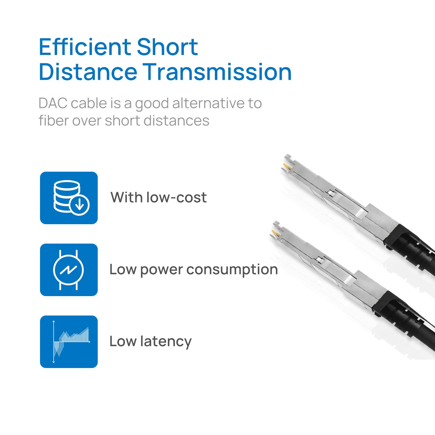 Câble de raccordement SFP+ DAC Twinax SFP, 25GBASE-CU câble SFP en cuivre à connexion directe passif pour Cisco SFP-H10GB-CU2M, Ubiquiti UniFi UC-DAC-SFP+, Meraki, Fortinet, D-Link, 5 m