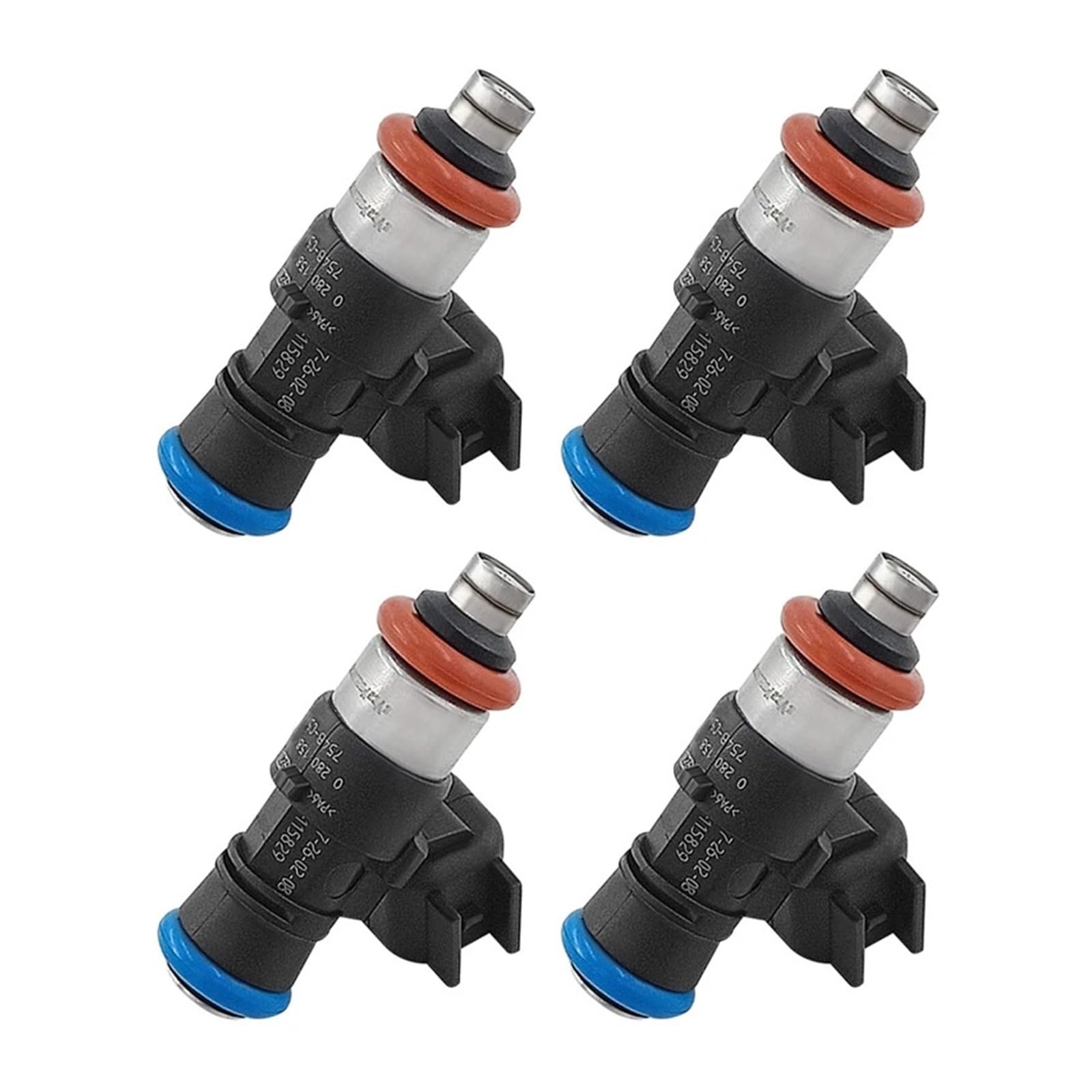 4Pcs Fuel Injection Nozzle Compatible for Mazda 6 CX-9 Compatible for Ford Edge Flex Taurus Compatible for Fusion Compatible for Lincoln MKS MKT MKX MKZ 0280158091