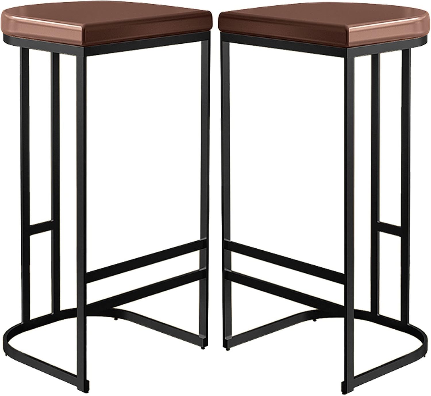 Tabouret de bar rembourré confortable avec repose-pieds