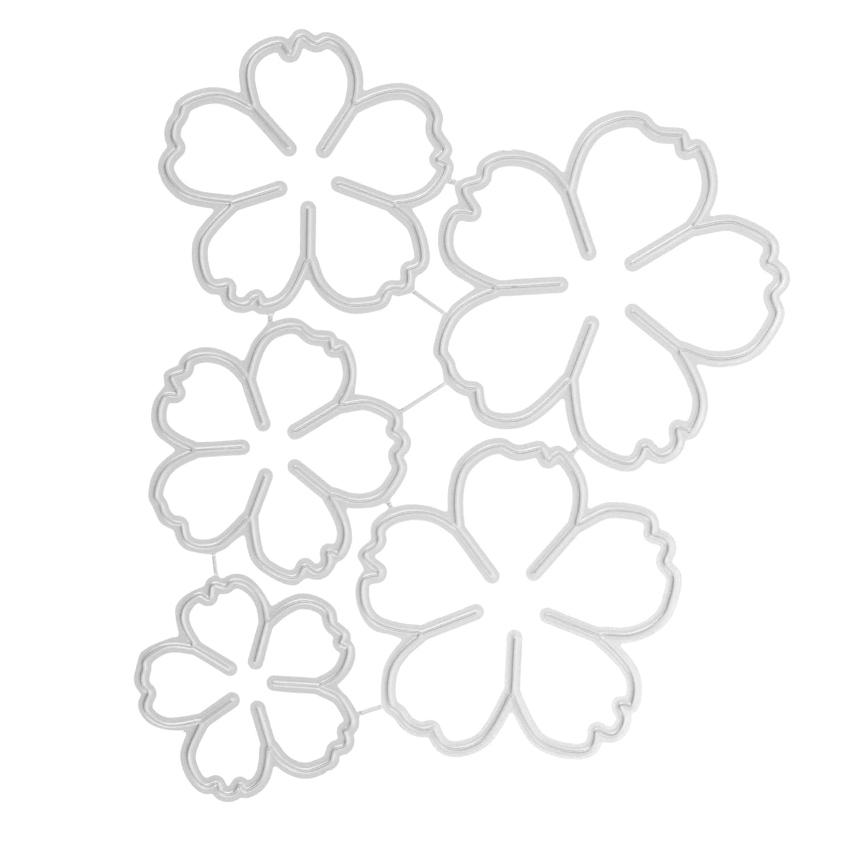 ARTIBETTER 5 Piezas Molde de metal de flores guirnalda borde troquelado troqueles de corte cortes cortar plantilla para hacer manualidades suministros para tarjetas planchar